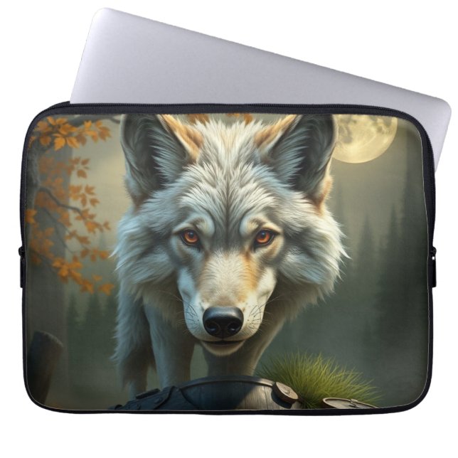 Capa Para Notebook „Alpha-Wolf – König der Wildnis“ (Frente)