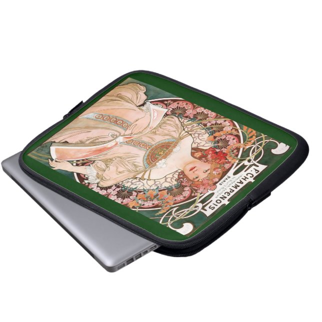 Capa Para Notebook Alphonse Mucha F. Champenois (Frente Inferior)