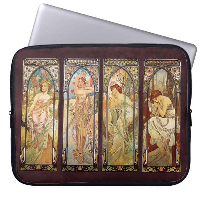 Capa Para Notebook Alphonse Mucha, O Momento do Dia (Frente)