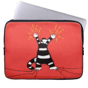 Capa Para Notebook Alta tensão elétrica engraçada do caráter do g
