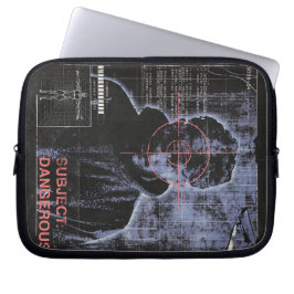 Capa Para Notebook Alvo - Design de roupa contínua tecno-brutalista