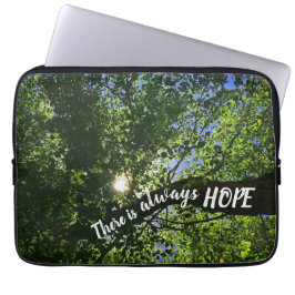Capa Para Notebook Always Hope Sunlight Through Trees Inspirational