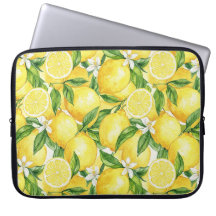 Amalfi Sunshine Watercolor Lemon Pattern