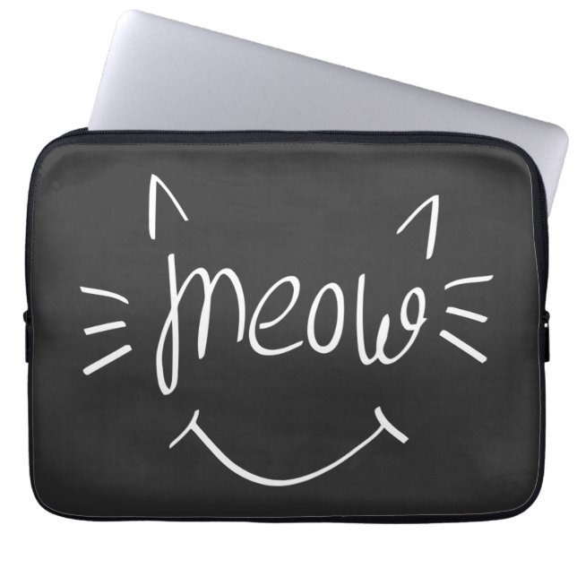 Capa Para Notebook Amante de Gatos Meow  (Frente)