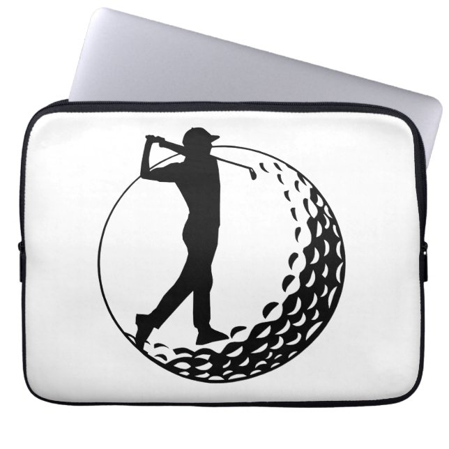 Capa Para Notebook Amante de golfe, golfista  (Frente)