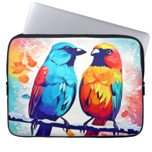 Capa Para Notebook Amantes de Aves Tropicais