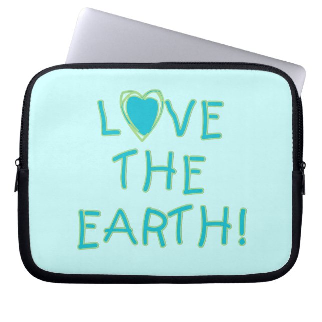 Capa Para Notebook Ame a terra ambiental (Frente)