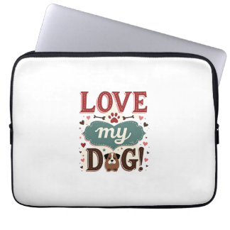 Capa Para Notebook Ame Me Ama Meu Cachorro Vintage Impressão de Pata 