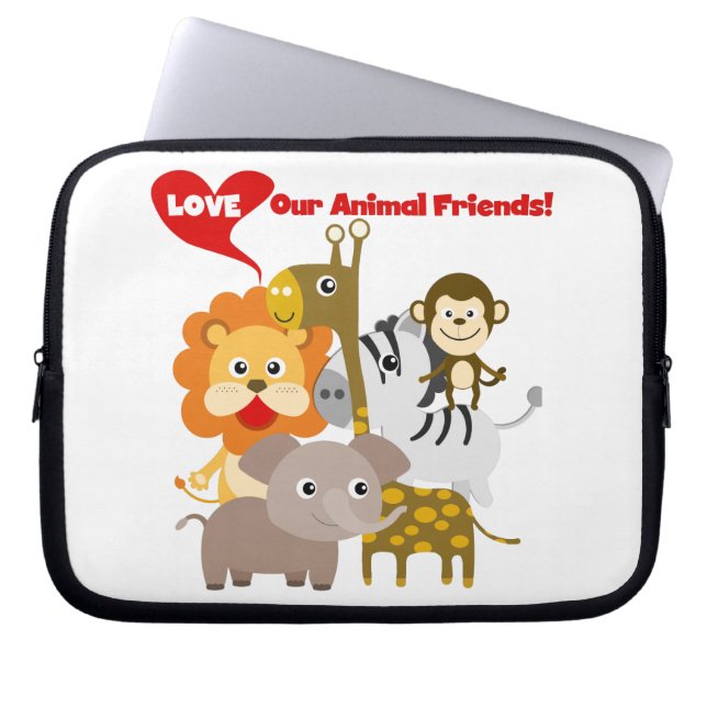 Capa Para Notebook Ame nossos amigos animais (Frente)