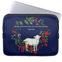 Ame Uns aos Outros | Capinha de Laptop Cordeiro e