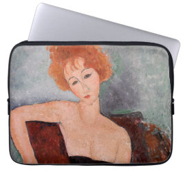 Capa Para Notebook Amedeo Modigliani - Vestido da Noite Ruiva