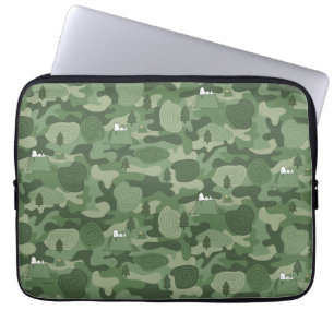 Capa Para Notebook Amendoins   Campo de acampamentos de Snoopy & Wood