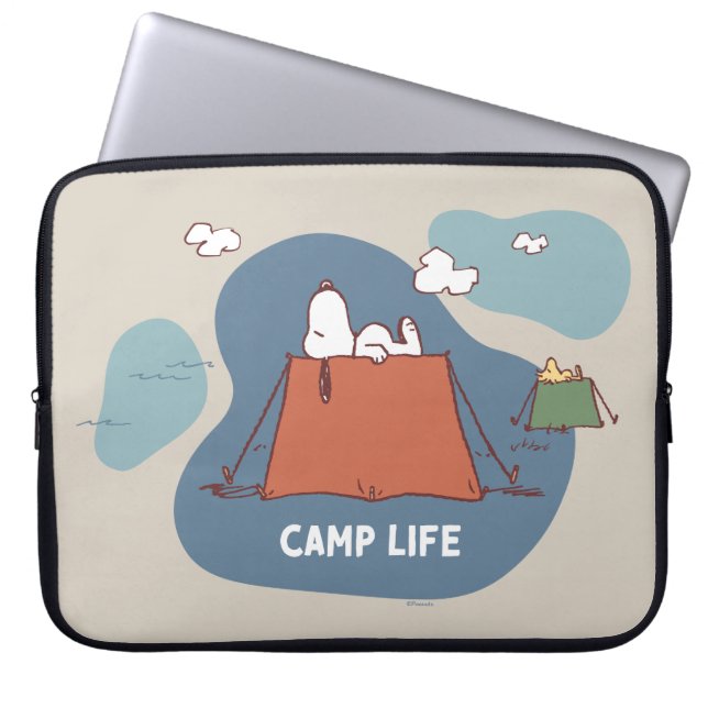 Capa Para Notebook Amendoins | Campo de Snoopy & Woodstock (Frente)