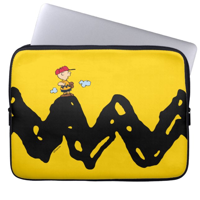 Capa Para Notebook Amendoins | Charlie Brown Baseball (Frente)