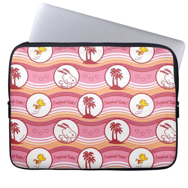 Capa Para Notebook Amendoins | Circuito Tropical de Snoopy & Woodstoc (Frente)