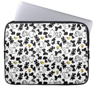 Capa Para Notebook Amendoins Padrão de sombra de espinheiros e de m