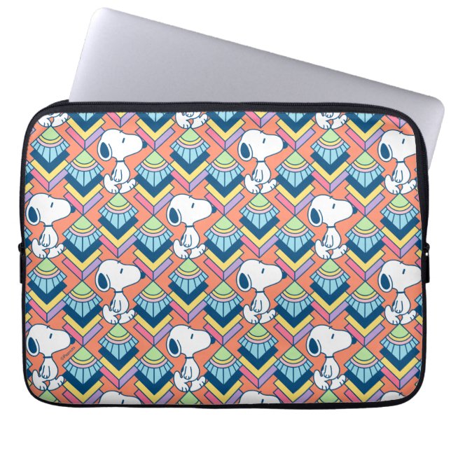 Capa Para Notebook Amendoins | Padrão de Sonhos de Deco Snoopy (Frente)