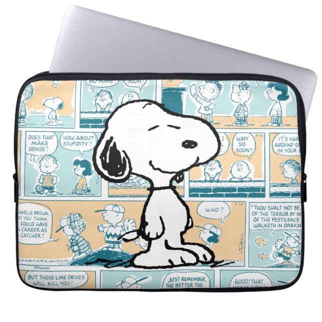 Capa Para Notebook Amendoins | Padrões de banda desenhada Snoopy (Frente)