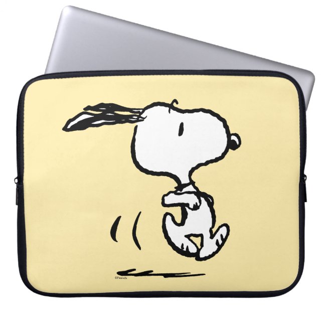 Capa Para Notebook Amendoins | Snoopy Running (Frente)