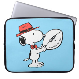 Capa Para Notebook Amendoins Treinador de futebol do Snoopy