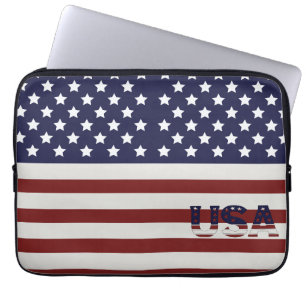 Capa Para Notebook American Flag American USA Pattern