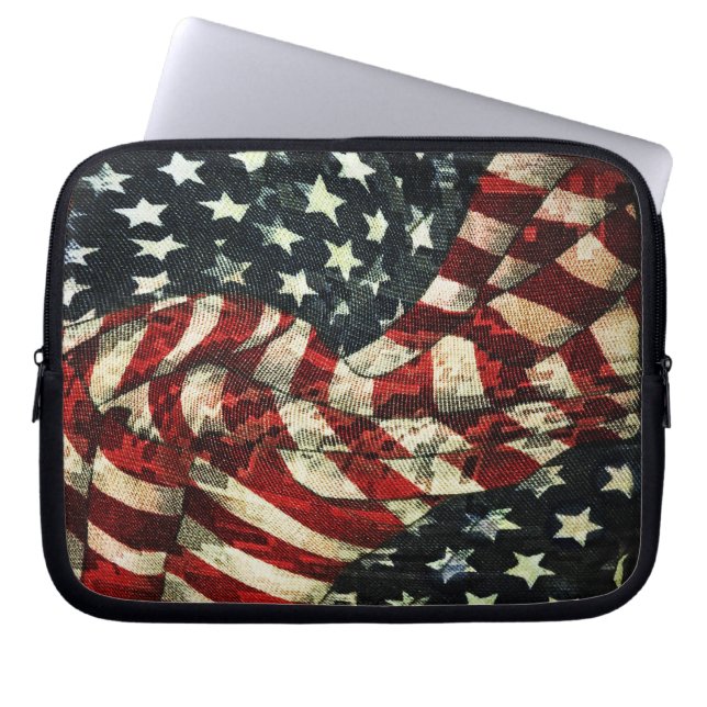 Capa Para Notebook American Flag-Camouflage por Shirley Taylor (Frente)
