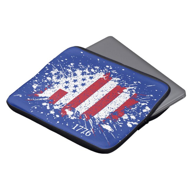 Capa Para Notebook American Peace Flag 1776 American State National L (Frente Topo)