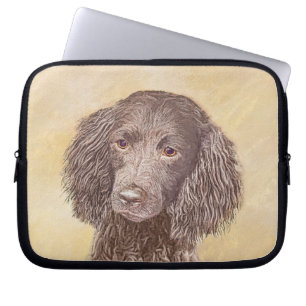 Capa Para Notebook American Water Spaniel Painting - Arte Original de