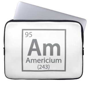 Capa Para Notebook Amerício - Mesa Periódica de Ciência Americana