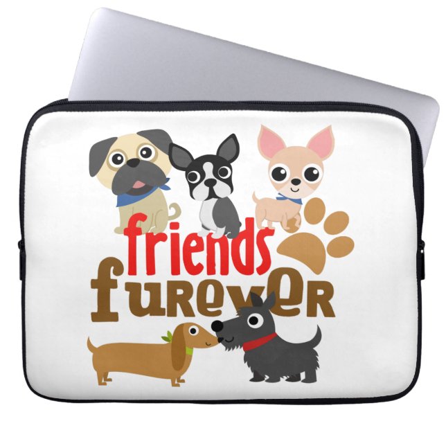 Capa Para Notebook Amigos Cães Futuros Cachorros (Frente)