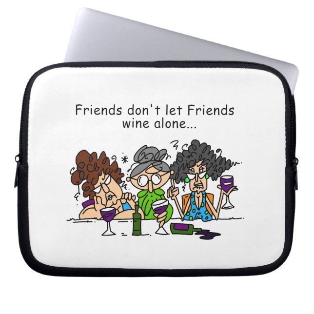 Capa Para Notebook Amigos não deixam amigos virem sozinhos (Frente)