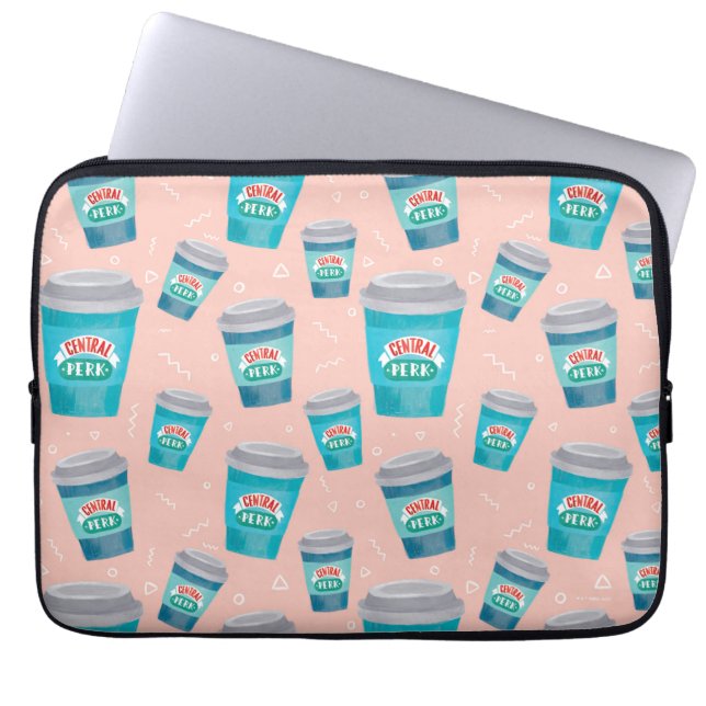 Capa Para Notebook AMIGOS™ | Padrão Central Perk Coffee Cup (Frente)