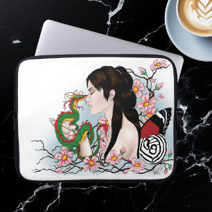 Capa Para Notebook Amizade Cherry Blossom Fairy Dragon