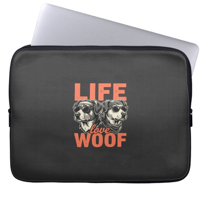 Capa Para Notebook Amor à Vida Amante de Cachorro (Frente)