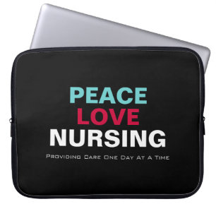 Capa Para Notebook Amor da paz que nutre a bolsa de laptop superior
