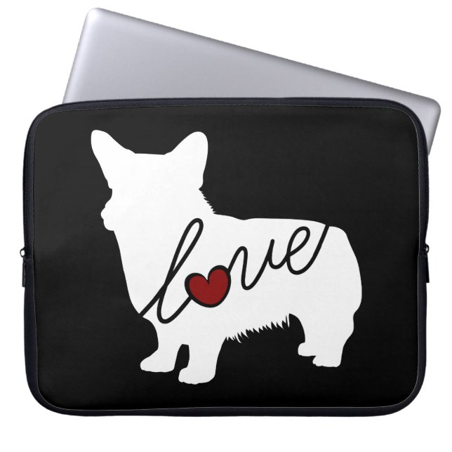 Capa Para Notebook Amor do Corgi de Galês (Frente)