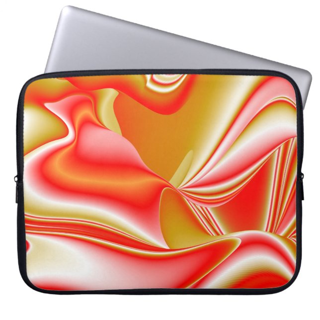 Capa Para Notebook Amor e Abstrato 3D Rainbowart Dourado (Frente)
