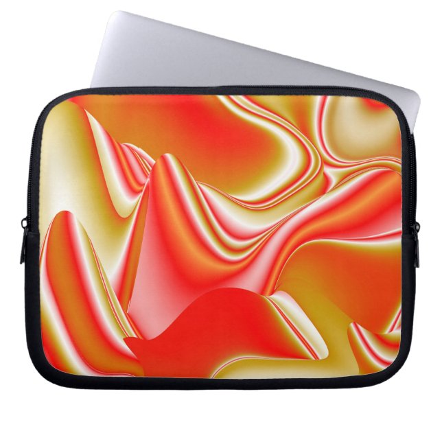 Capa Para Notebook Amor e Abstrato 3D Rainbowart Dourado (Frente)