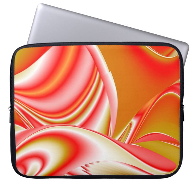 Capa Para Notebook Amor e Abstrato 3D Rainbowart Dourado (Frente)