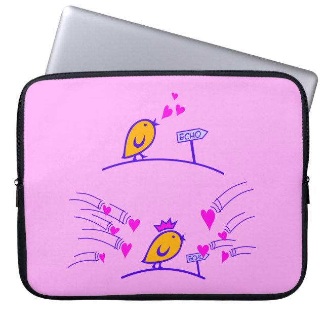 Capa Para Notebook AMOR ECHO - Pássaros Cômicos Tweetlercools 3 (Frente)