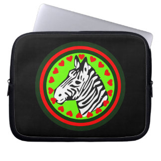 Capa Para Notebook ☞♥Amor Zebra Chic & Fabuloso Sleeve para Laptop♥☜