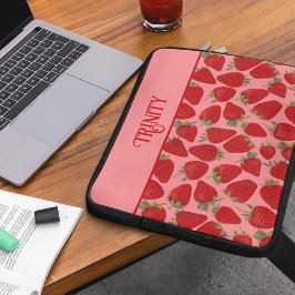Capa Para Notebook Amoras Vermelhas Ripas a Rosa Personalizadas
