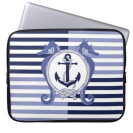 Capa Para Notebook Âncora náutica/Cavalo marinho/nó/faixas