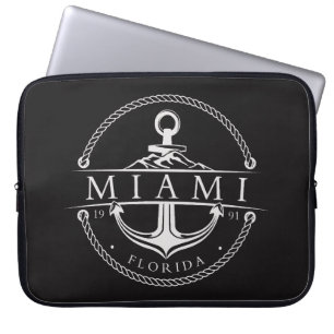 Capa Para Notebook Âncora Náutica Miami Flórida 1991