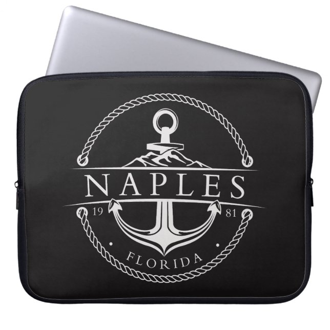 Capa Para Notebook Âncora Náutica Nápoles Flórida 1981 (Frente)