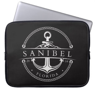 Capa Para Notebook Âncora Náutica Sanibel Flórida 2004
