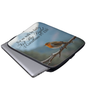 Capa Para Notebook Andamos pela fé, não pela vista 2 Coríntios 5:7