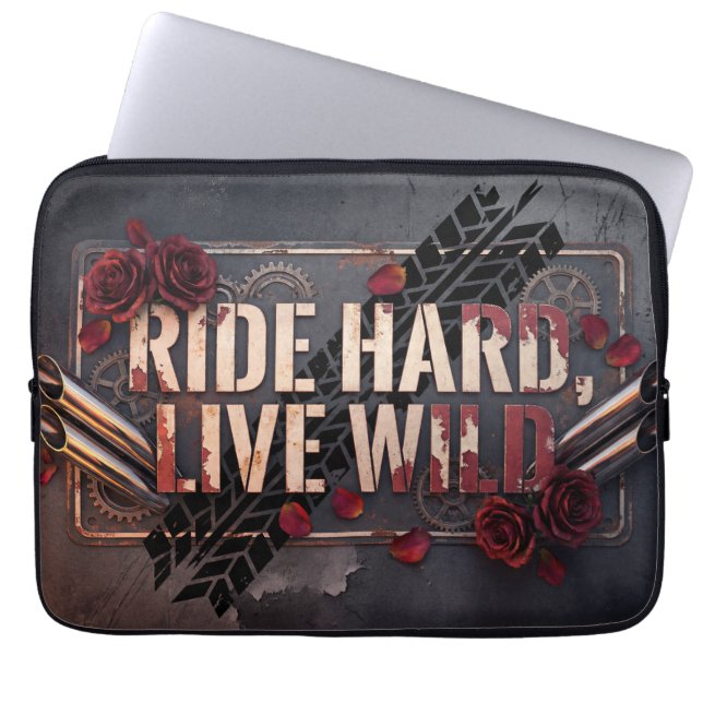 Capa Para Notebook andar duro viver selvagem (Frente)