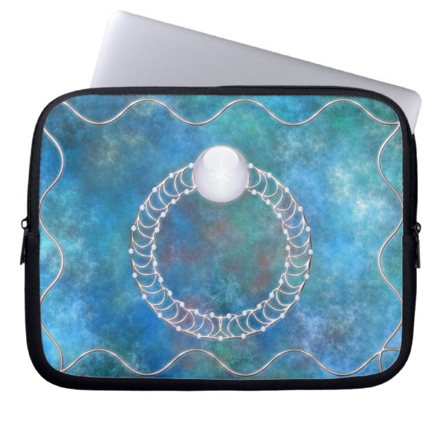 Capa Para Notebook Anel de Bolsa de laptop de Água (Frente)