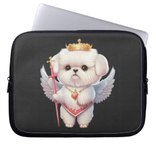 Capa Para Notebook Angel maltesa Puppy, amantes de cães maltes e dono